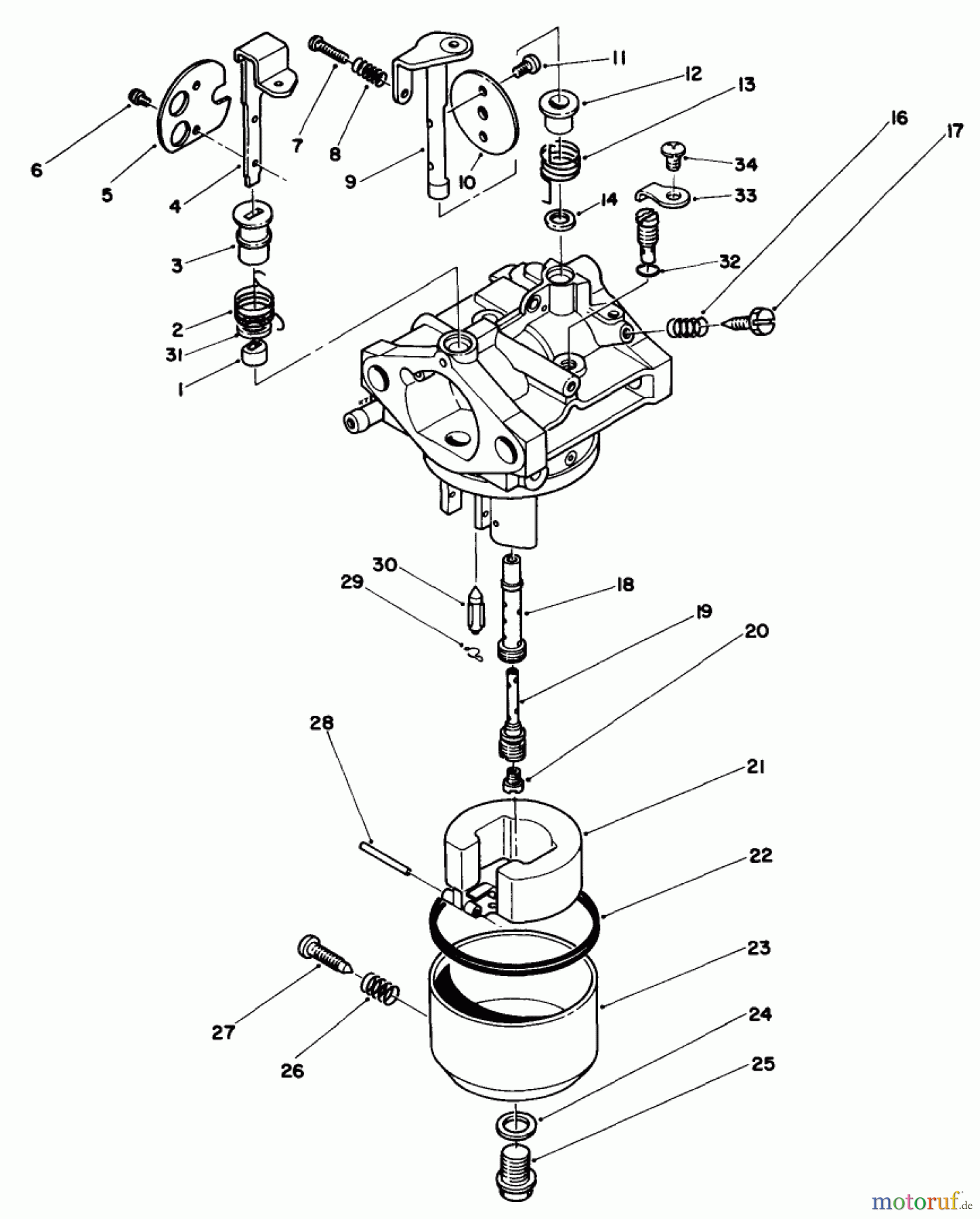  Toro Neu Engines 55-7800 - Toro Replacement Engine, (Kawasaki) CARBURETOR ASSEMBLY (KAWASAKI MODEL FB460V TYPE DS08)
