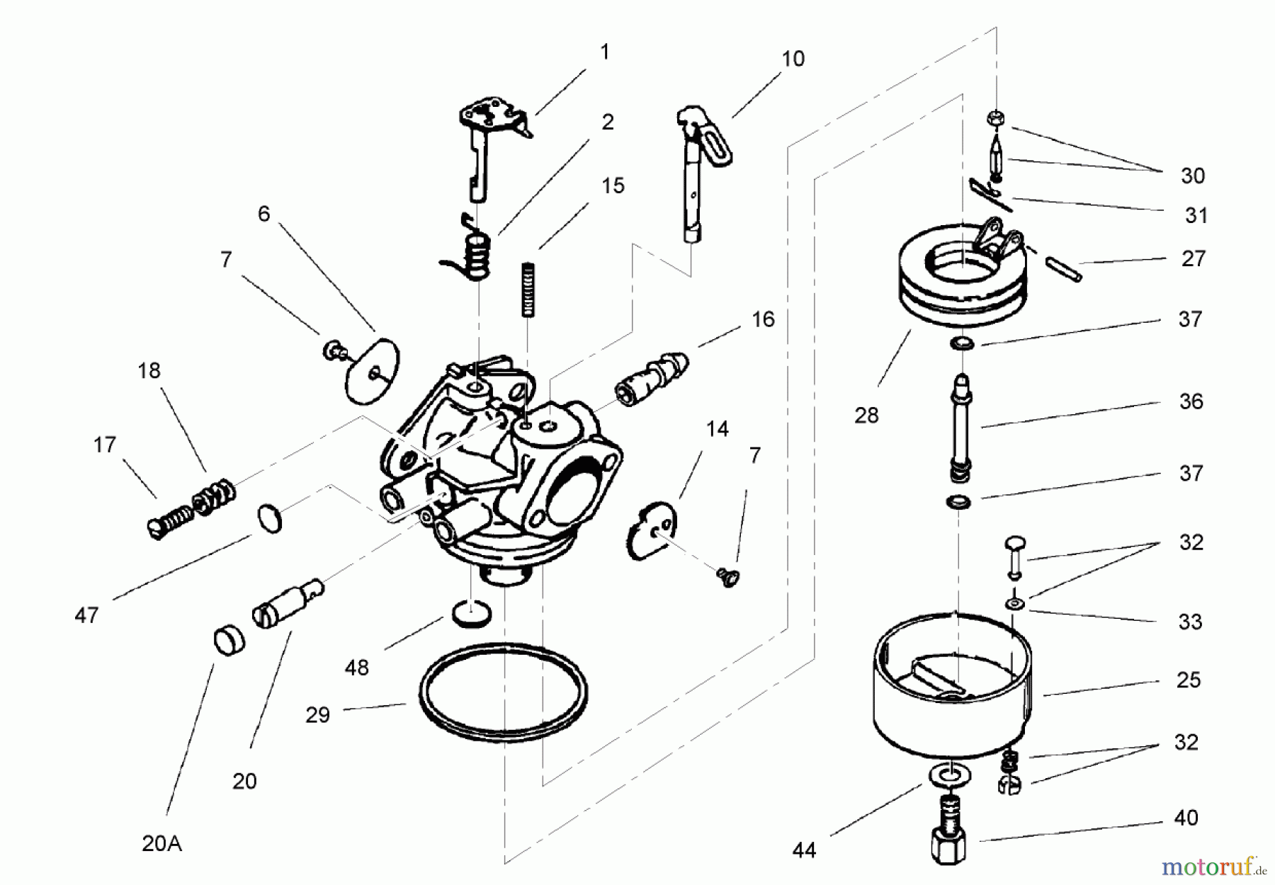  Toro Neu Snow Blowers/Snow Throwers Seite 2 38621 (826 LE) - Toro Power Max 826 LE Snowthrower, 2005 (250000001-250999999) CARBURETOR ASSEMBLY NO. 640052 TECUMSEH HMSK-80 155724X
