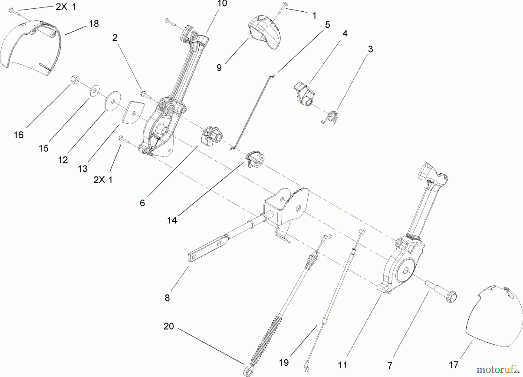  Toro Neu Snow Blowers/Snow Throwers Seite 2 38621 (826 LE) - Toro Power Max 826 LE Snowthrower, 2005 (250000001-250999999) CHUTE CONTROL ASSEMBLY