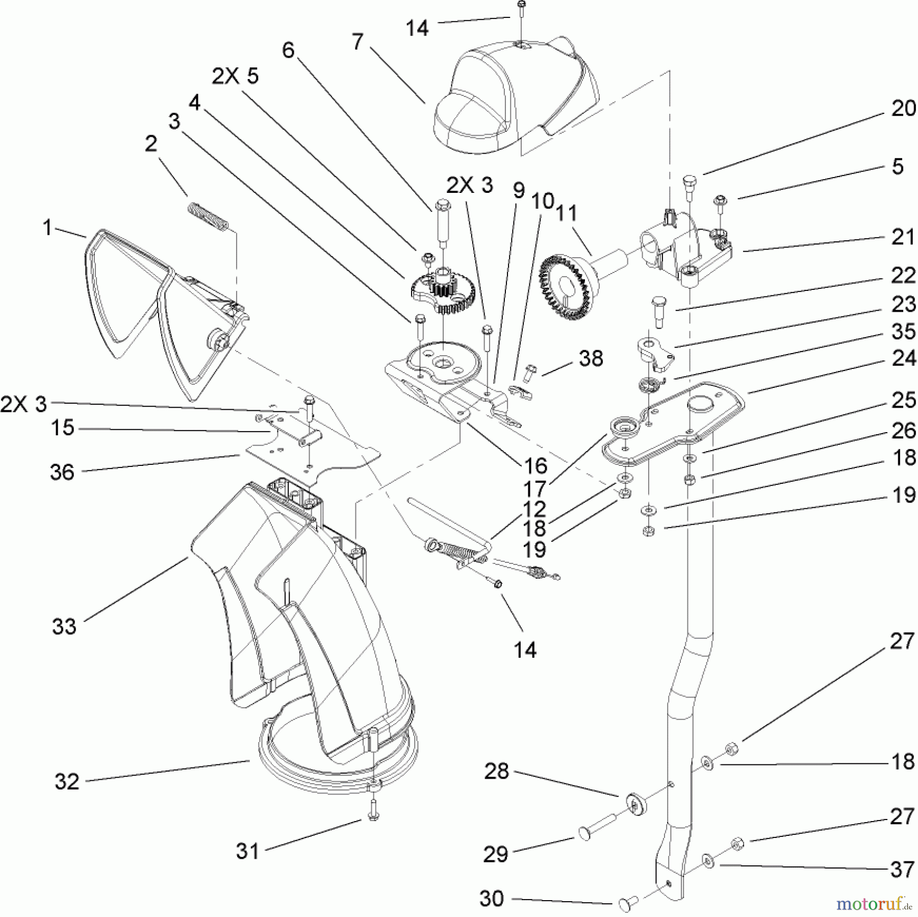 Toro Neu Snow Blowers/Snow Throwers Seite 2 38621 (826 LE) - Toro Power Max 826 LE Snowthrower, 2006 (260000001-260999999) CHUTE ASSEMBLY