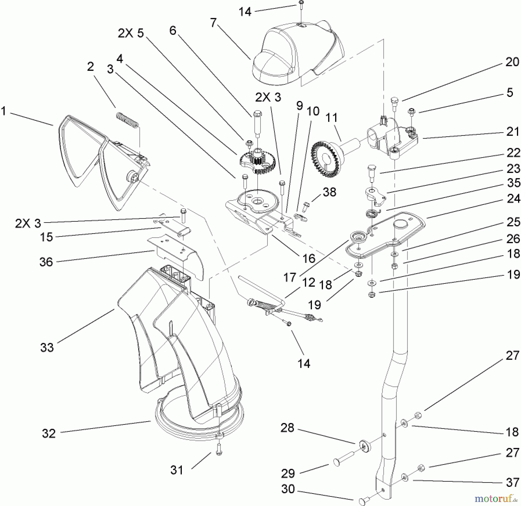  Toro Neu Snow Blowers/Snow Throwers Seite 2 38629C (826 OE) - Toro Power Max 826 OE Snowthrower, 2009 (290000001-290999999) CHUTE ASSEMBLY