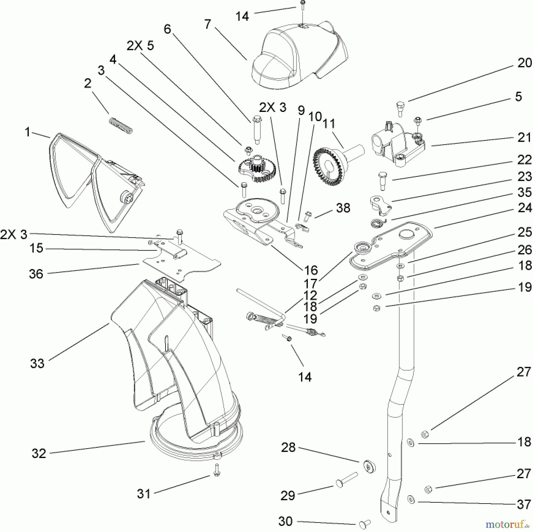  Toro Neu Snow Blowers/Snow Throwers Seite 2 38631 (828 LXE) - Toro Power Max 828 LXE Snowthrower, 2006 (260000001-260999999) CHUTE ASSEMBLY