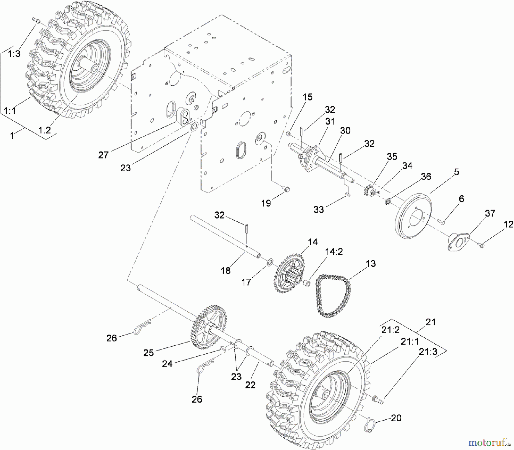  Toro Neu Snow Blowers/Snow Throwers Seite 2 38639 (828 OE) - Toro Power Max 828 OE Snowthrower, 2011 (311000001-311999999) AUGER AND HOUSING ASSEMBLY #2