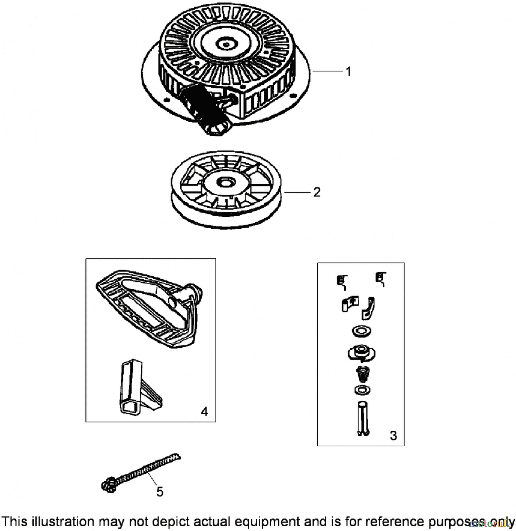 Toro Neu Snow Blowers/Snow Throwers Seite 2 38640 (1028 LXE) - Toro Power Max 1028 LXE Snowthrower, 2009 (290000001-290999999) RECOIL STARTER ASSEMBLY NO. 590749 TECUMSEH LH358SA-159625A