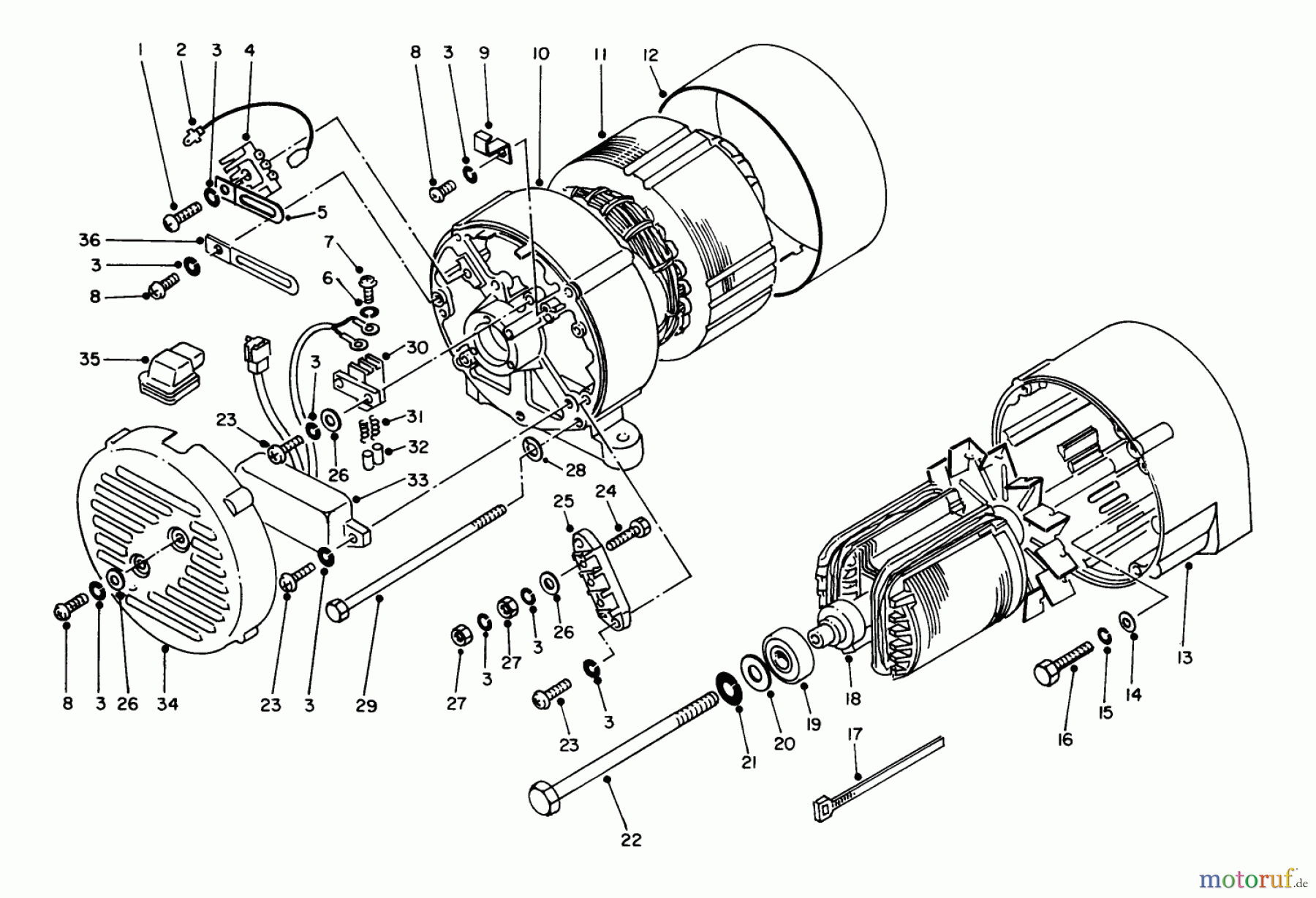  Toro Neu Generators 62025 (T2500) - Toro Generator, T2500, 1986 (6000001-6999999) GENERATOR