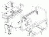 Toro 62025 (T2500) - Generator, T2500, 1988 (8000001-8999999) Listas de piezas de repuesto y dibujos FUEL TANK & FRAME ASSEMBLY