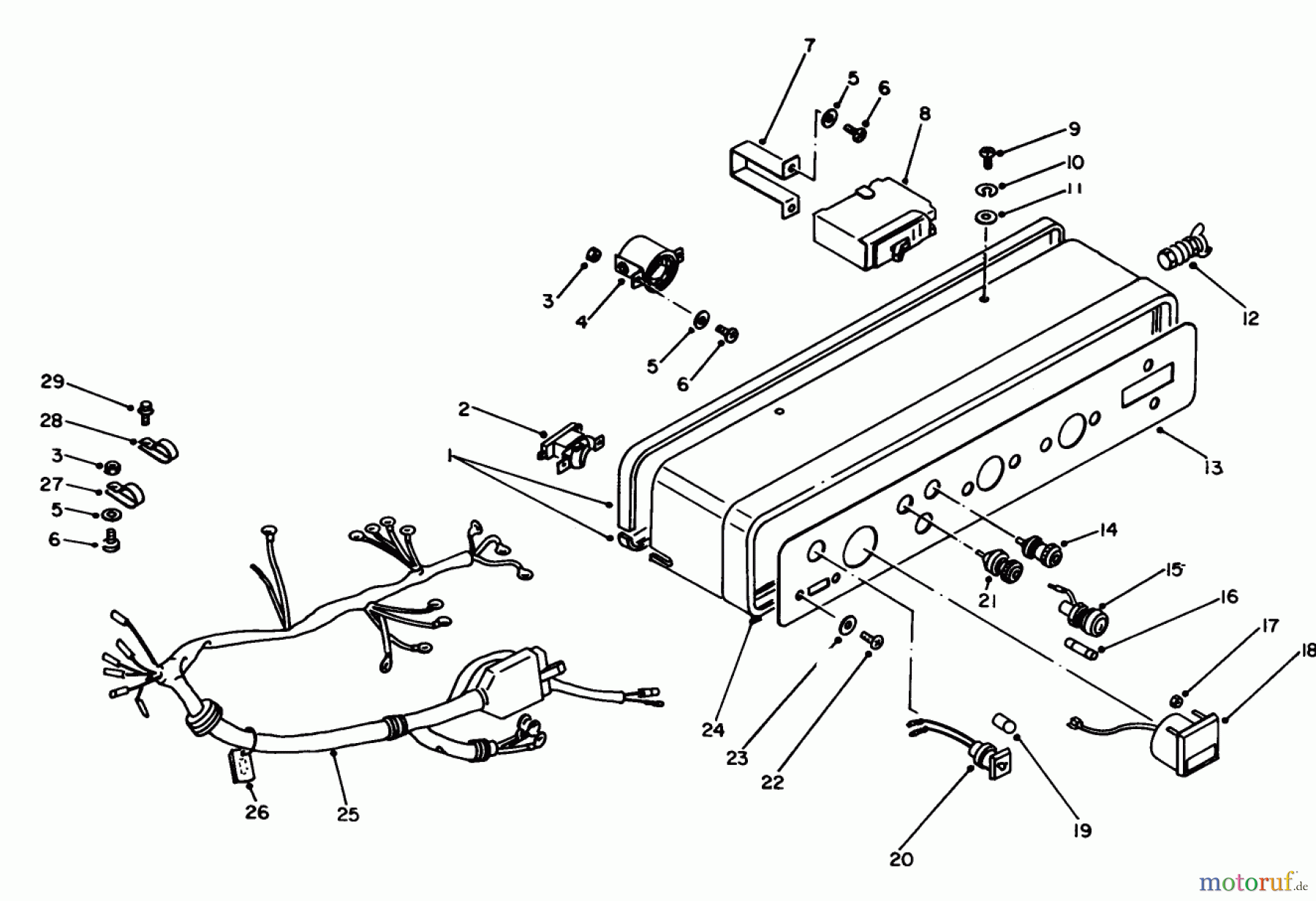  Toro Neu Generators 62030 (T3000) - Toro Generator, T3000, 1983 (3000001-3999999) CONTROL PANEL ASSEMBLY