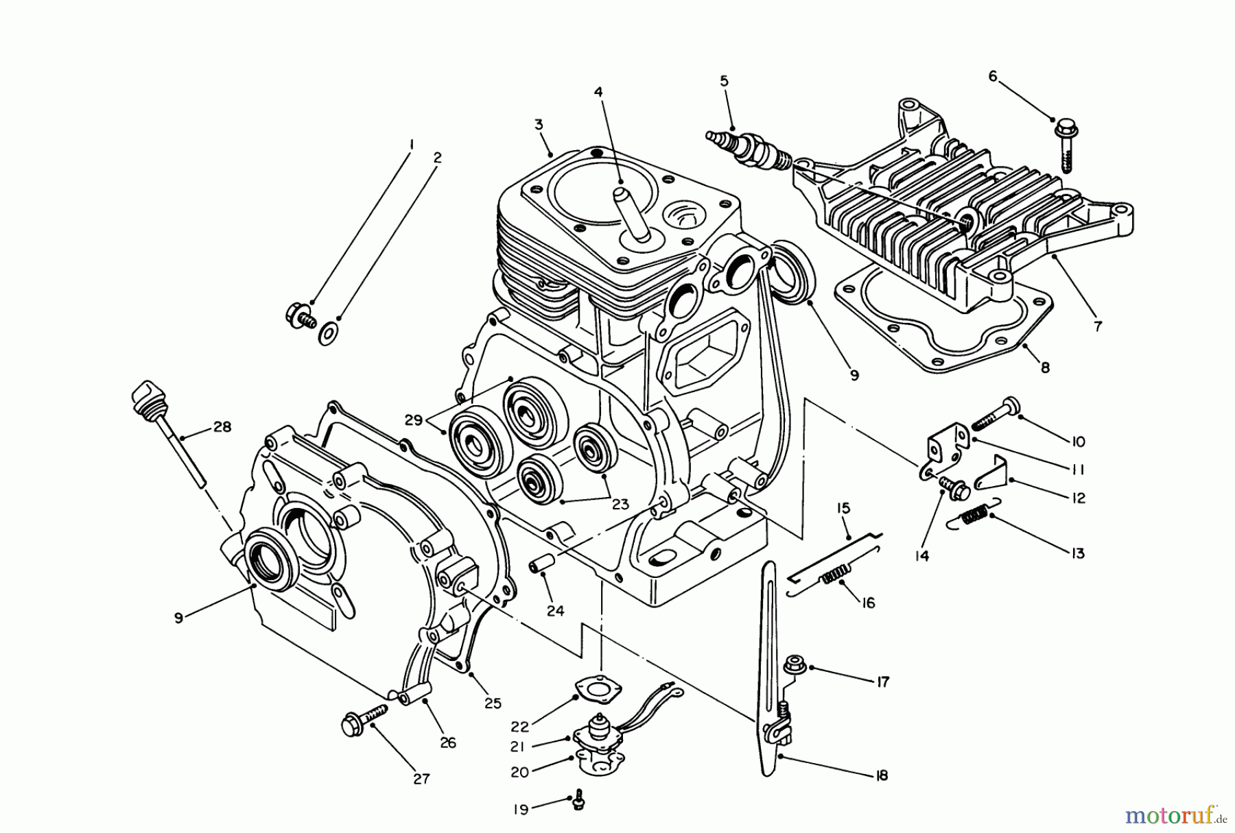 Toro Neu Generators 62032 (T3000D) - Toro Generator, T3000D, 1986 (6000001-6999999) ENGINE ASSEMBLY