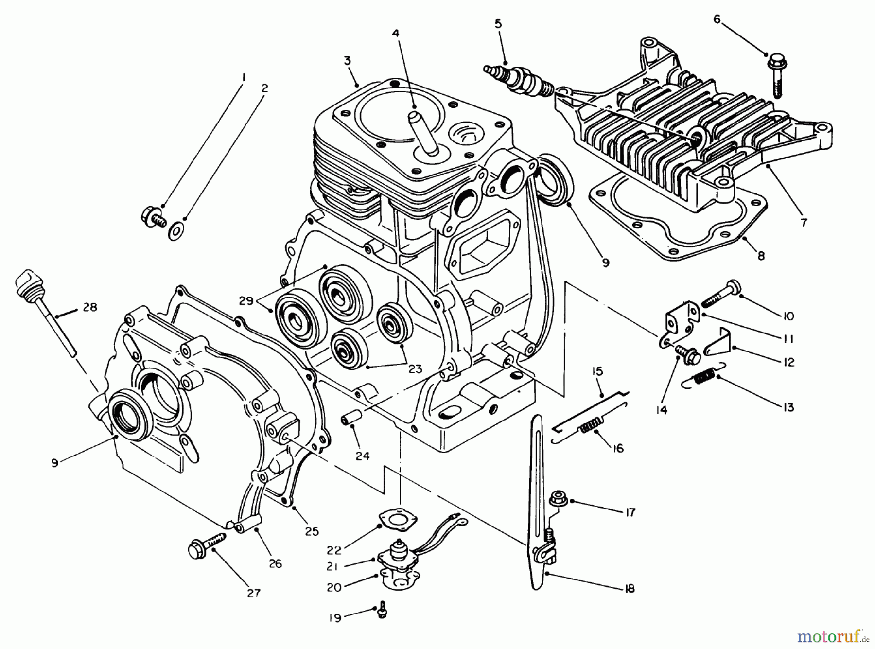  Toro Neu Generators 62032 (T3000D) - Toro Generator, T3000D, 1988 (8000001-8999999) ENGINE ASSEMBLY