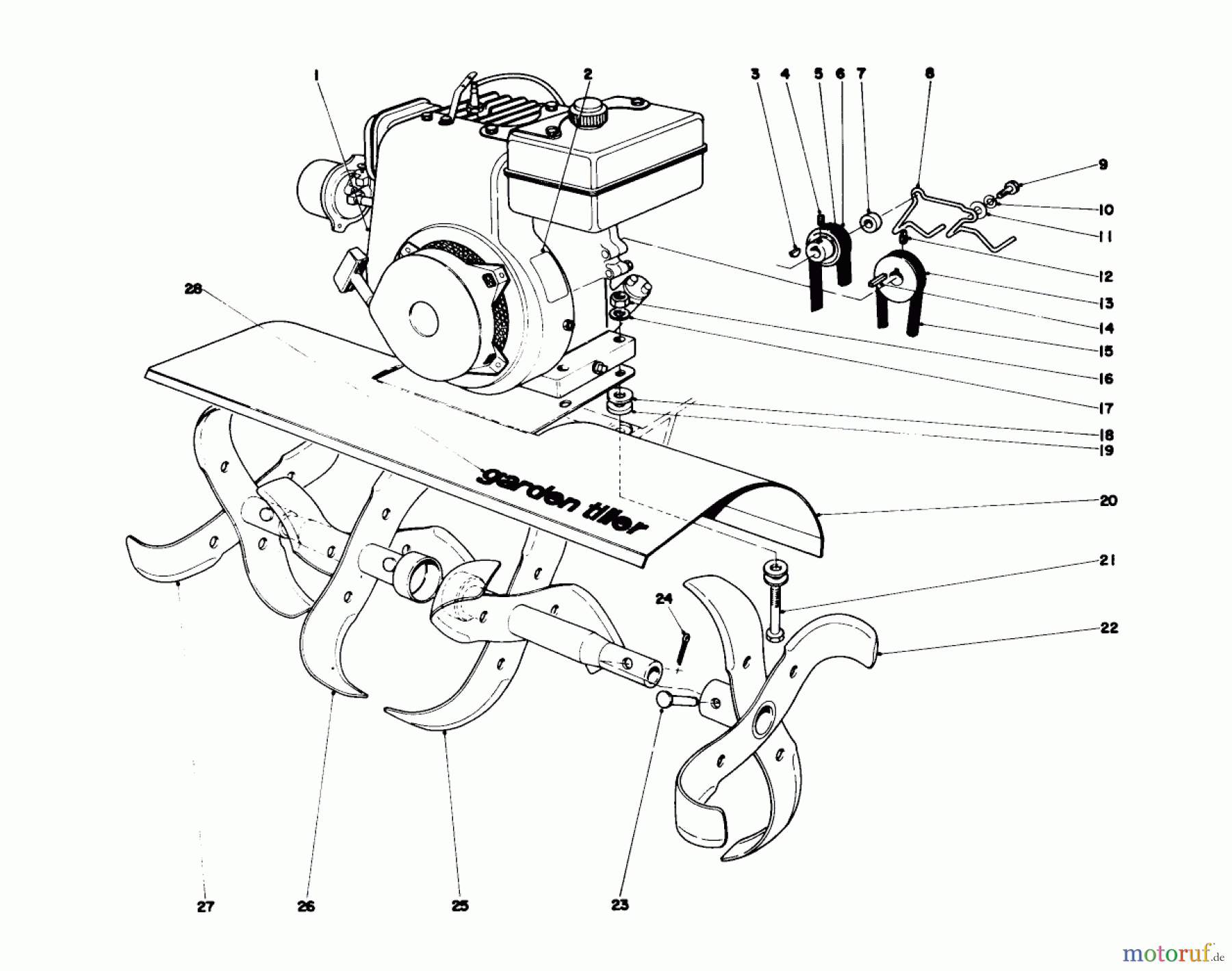  Toro Neu Tillers/Cultivators 58015 - Toro 26