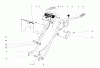 Toro 58125 - 26" Tiller, 1974 (4000001-4999999) Ersatzteile HANDLE ASSEMBLY