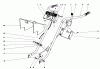 Toro 58235 - 26" Tiller, 1975 (5000001-5999999) Ersatzteile HANDLE ASSEMBLY