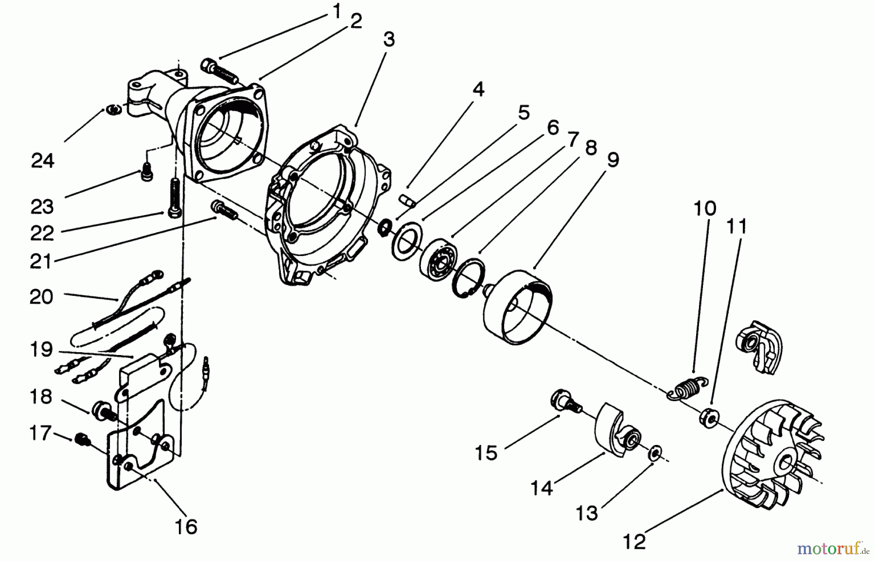  Toro Neu Trimmers, String/Brush 51650 (TC 3100) - Toro TC 3100 Gas Trimmer, 1992 (2000001-2999999) ENGINE ASSEMBLY #2