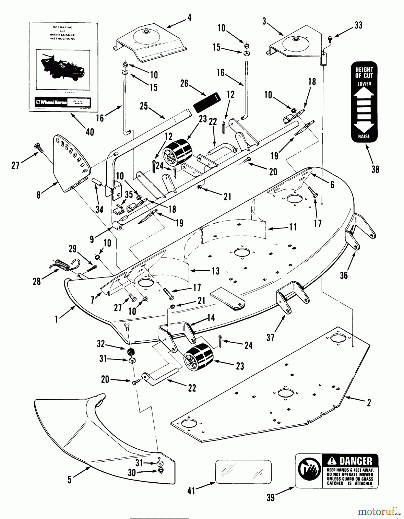 Toro Neu Mowers, Deck Assembly Only 05-42RY01 - Toro 42