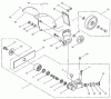 Kantenschneider 53030 - Toro 8" Stick Edger, Curved Shaft (SN: 89000001 - 89999999) (1998) Ersatzteile GEARCASE ASSEMBLY