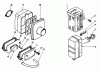 Kantenschneider 58430 - Toro 3.5 hp Edger (SN: 6000001 - 6999999) (1986) Ersatzteile AIR CLEANER & MUFFLER ASSEMBLY