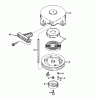 Kantenschneider 58432 - Toro 2-Cycle Edger (SN: 9000001 - 9999999) (1989) Ersatzteile REWIND STARTER TECUMSEH NO. 590537