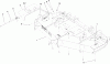 Rasenmäher Zubehör 105-6176 - Toro 62" Mower Service Kit, 200 Series Z Master (SN: 240000001 - 240999999) (2004) Ersatzteile DECK AND DEFLECTOR ASSEMBLY NO. 106-5864