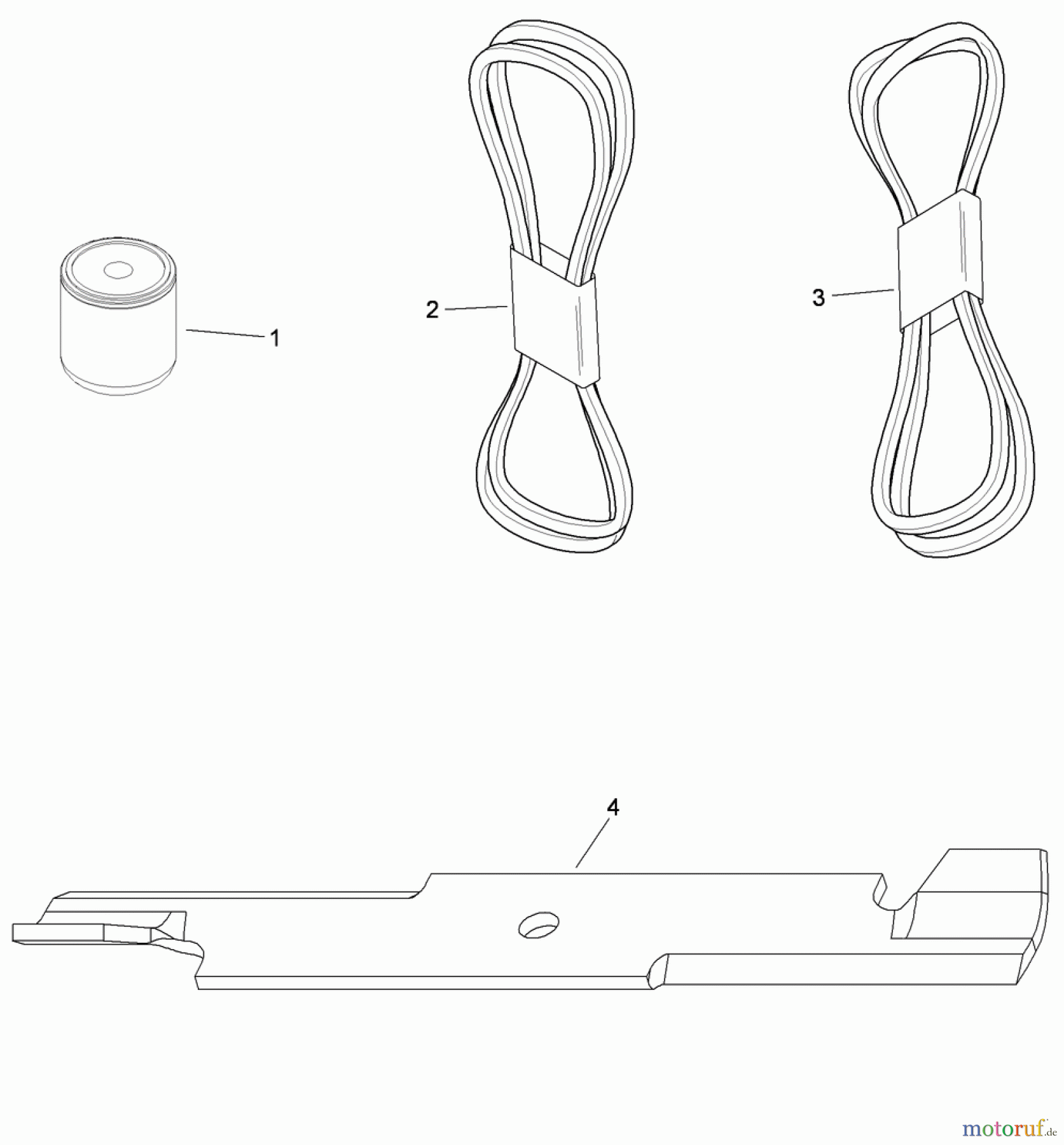 Rasenmäher Zubehör 112-5011 - Toro MVP Filter, Belt and Blade Kit, Z400 Z Master with 52