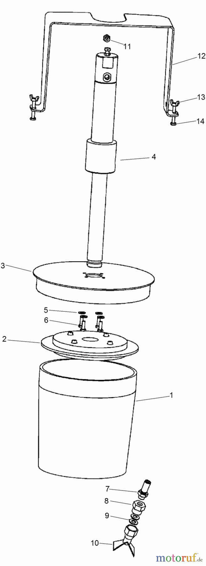 Zubehör DD4045 - Toro EarthPro Directional Drill (2009) TOOL JOINT LUBE APPLICATOR ASSEMBLY