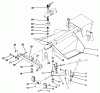 Rasenmäher Zubehör 30123 - Toro Deluxe Sulky (SN: 2000001 - 2999999) (1992) Ersatzteile FRAME AND HITCH ASSEMBLY
