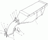 Rasenmäher Zubehör 30124 - Toro 32" Soft Bag 3 bu. for Floating Mid-Size Mowers (SN: 240000001 - 240999999) (2004) Ersatzteile CHUTE AND BAG ASSEMBLY