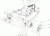 Rasenmäher Zubehör 30560 - Toro 52" Rear Discharge Mower (SN: SN: 30001 - 39999) (1983) Ersatzteile GAS TANK AND AXLE ASSEMBLY