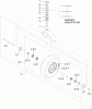 Vertikutierer / Belüfter 23518 - Toro 30" Stand-On Aerator (SN: 312000001 - 312999999) (2012) Ersatzteile CASTER WHEEL AND FORK ASSEMBLY