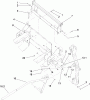 Rasenmäher Zubehör 78544 - Toro 60" DFS E-Z Vac Collection System, Z500 Series Z Master Mowers (SN: 312000001 - 312999999) (2012) Ersatzteile Z590-D SERIES BAGGER MOUNTING ASSEMBLY