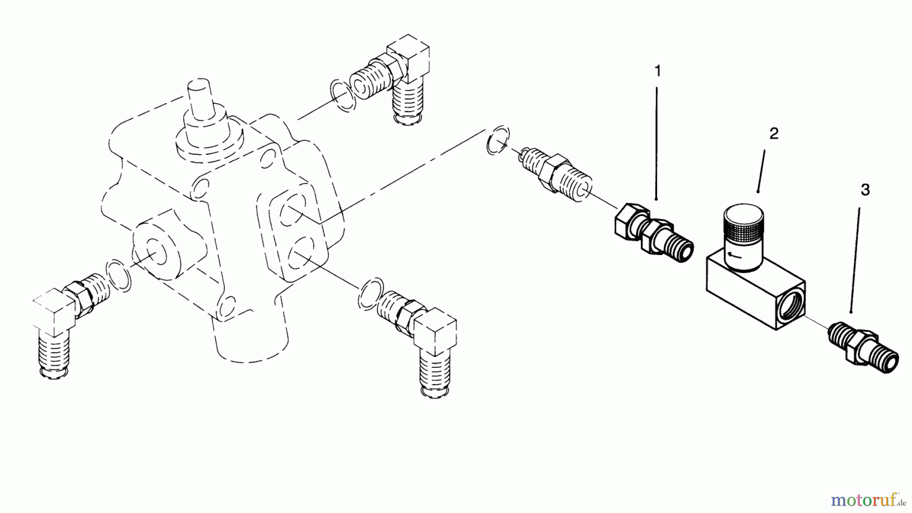  Rasenmäher Zubehör 93-7158 - Toro Flow Control Valve, Snowthrower CONTROL VALVE