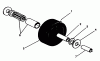 Mähdecks 30144 - Toro 44" Side Discharge Mower (SN: 491352 - 499999) (1994) Ersatzteile CASTOR WHEEL ASSEMBLY NO. 27-1050 (OPTIONAL)