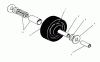 Mähdecks 30144 - Toro 44" Side Discharge Mower (SN: 690646-699999) (1996) Ersatzteile CASTOR WHEEL ASSEMBLY NO. 27-1050 (OPTIONAL)