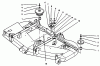 Mähdecks 30162 - Toro 62" Side Discharge Mower (SN: 390001 - 399999) (1993) Ersatzteile PULLEYS AND IDLER ASSEMBLY