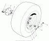 Rasen- und Garten Traktoren 30718 - Toro ProLine 118 (SN: 1000001 - 1999999) (1991) Ersatzteile FRONT WHEEL ASSEMBLY