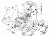 Rasen- und Garten Traktoren 30754 - Toro Groundsmaster 117 Tractor (SN: 9000001 - 9999999) (1989) Ersatzteile FRAME & STEERING ASSEMBLY