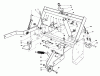 Rasen- und Garten Traktoren 30754 - Toro Groundsmaster 117 Tractor (SN: 6000402 - 6999999) (1986) Ersatzteile PARKING BRAKE & LIFT FRAME ASSEMBLY
