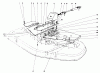 Rasen- und Garten Traktoren 30550 - Toro Groundsmaster 52 Tractor (SN: 70000001 - 79999999) (1977) Ersatzteile DECK COVERS AND GEAR BOX