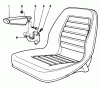 Rasen- und Garten Traktoren 30798 - Toro Groundsmaster 220 (SN: 9000001 - 9999999) (1989) Ersatzteile ARMREST KIT MODEL NO. 30707