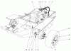 Mähdecks 30560 - Toro 52" Rear Discharge Mower (SN: 4000001 - 4999999) (1984) Ersatzteile GAS TANK AND AXLE ASSEMBLY
