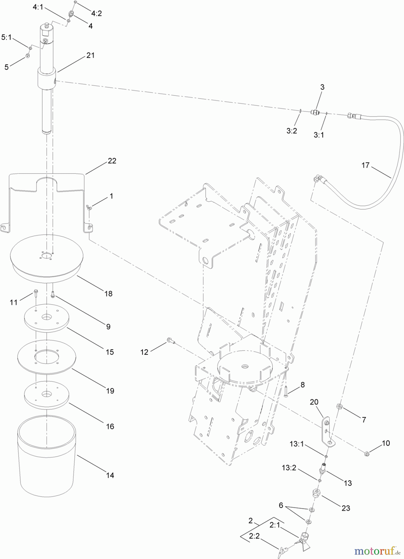  Zubehör 23800 - Toro 2024 Directional Drill (SN: 314000001 - 314999999) (2014) TOOL JOINT LUBE APPLICATOR ASSEMBLY