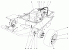 Mähdecks 30564 - Toro 62" Side Discharge Mower (SN: 800001 - 899999) (1988) Ersatzteile GAS TANK AND AXLE ASSEMBLY