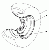 Mähdecks 30721 - Toro 72" Side Discharge Mower (SN: 400001 - 499999) (1984) Ersatzteile TIRE & WHEEL ASSEMBLY 23 X 10.50 X 12 (OPTIONAL) NO. 36-1050