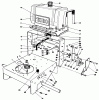 Rasenmäher Antrieb 30102 - Toro Mid-Size ProLine Gear Traction Unit, 12 hp (SN: 8000001 - 8999999) (1988) Ersatzteile FRAME ASSEMBLY