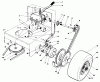 Rasenmäher Antrieb 30102 - Toro Mid-Size ProLine Gear Traction Unit, 12 hp (SN: 9000001 - 9999999) (1989) Ersatzteile AXLE ASSEMBLY