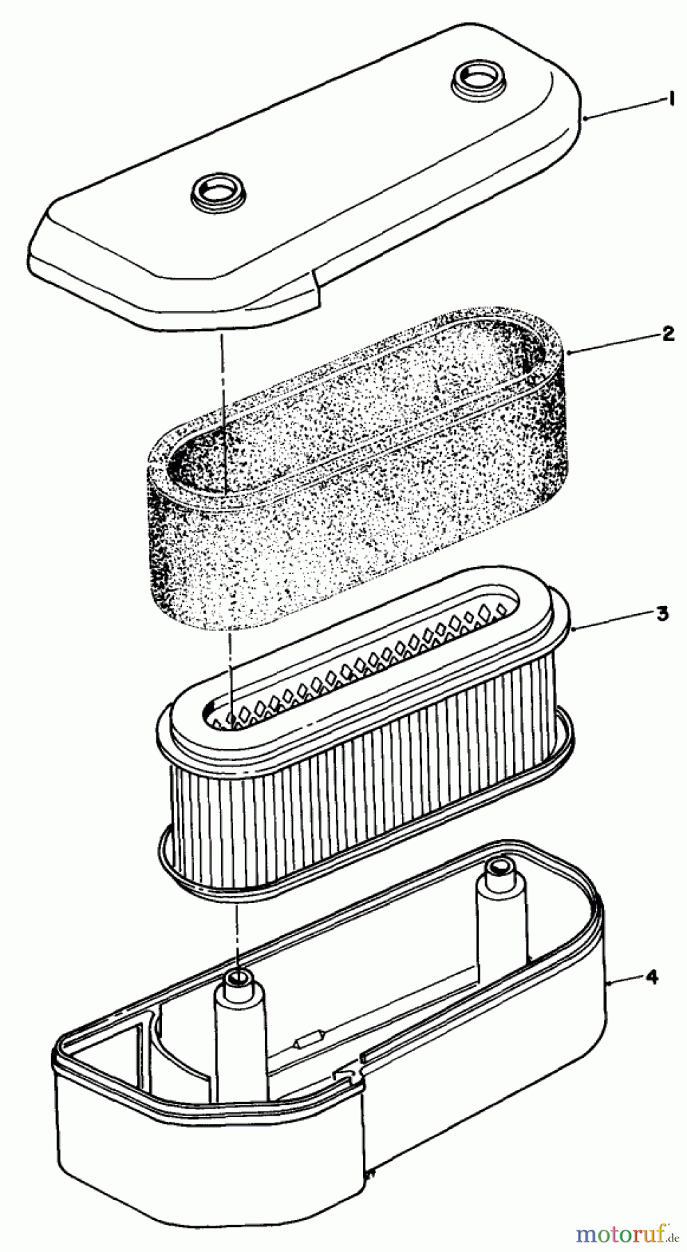  Rasenmäher Antrieb 30106 - Toro Mid-Size ProLine Gear Traction Unit, 12.5 hp (SN: 1000001 - 1999999) (1991) AIR CLEANER ASSEMBLY
