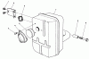 Rasenmäher Antrieb 30112 - Toro Mid-Size ProLine Gear Traction Unit, 12.5 hp (SN: 0000001 - 0999999) (1990) Ersatzteile MUFFLER ASSEMBLY