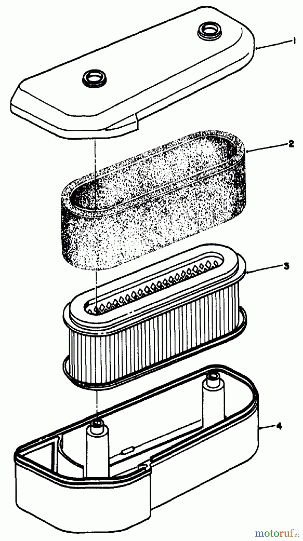  Rasenmäher Antrieb 30112 - Toro Mid-Size ProLine Gear Traction Unit, 12.5 hp (SN: 8000001 - 8999999) (1988) AIR CLEANER ASSEMBLY
