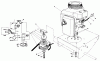 Rasenmäher Antrieb 30112 - Toro Mid-Size ProLine Gear Traction Unit, 12.5 hp (SN: 9000001 - 9999999) (1989) Ersatzteile ENGINE AND CLUTCH ASSEMBIY