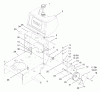 Rasenmäher Antrieb 30159 - Toro Mid-Size ProLine Traction Unit, Gear Drive, 12.5 hp (SN: 790001 - 795100) (1997) Ersatzteile FUEL TANK AND IDLER BRACKET ASSEMBLY