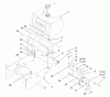 Rasenmäher Antrieb 30159 - Toro Mid-Size ProLine Traction Unit, Gear Drive, 12.5 hp (SN: 795101 - 799999) (1997) Ersatzteile FUEL TANK AND IDLER BRACKET ASSEMBLY